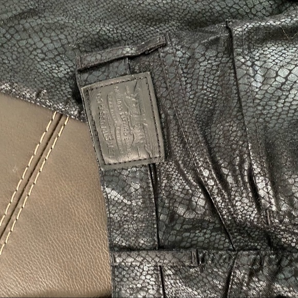 Levis Snakeskin Black Mile High Super Skinny Jeans - Picture 9 of 12